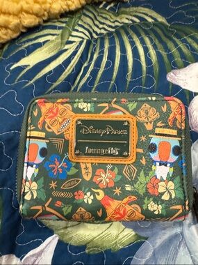 Loungefly Disney Parks tiki room trader sam wallet new